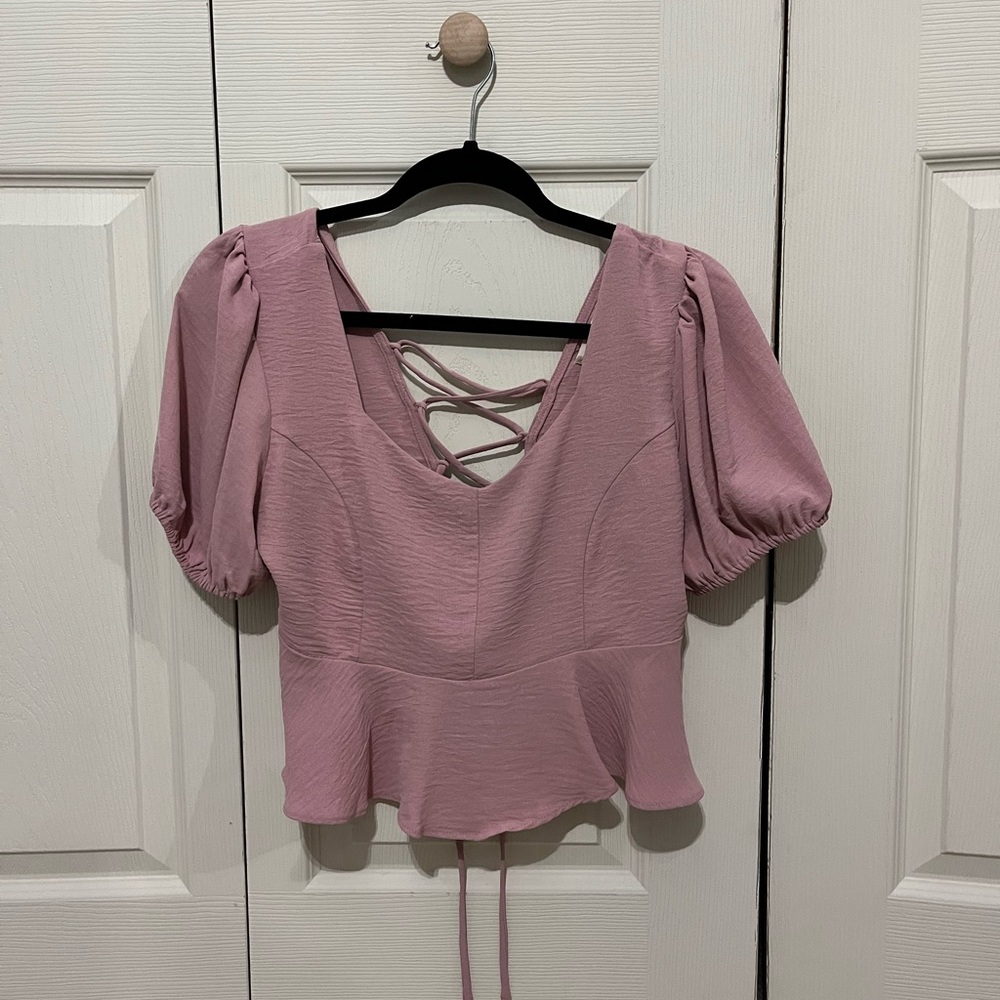 Pink cropped top from altrd state